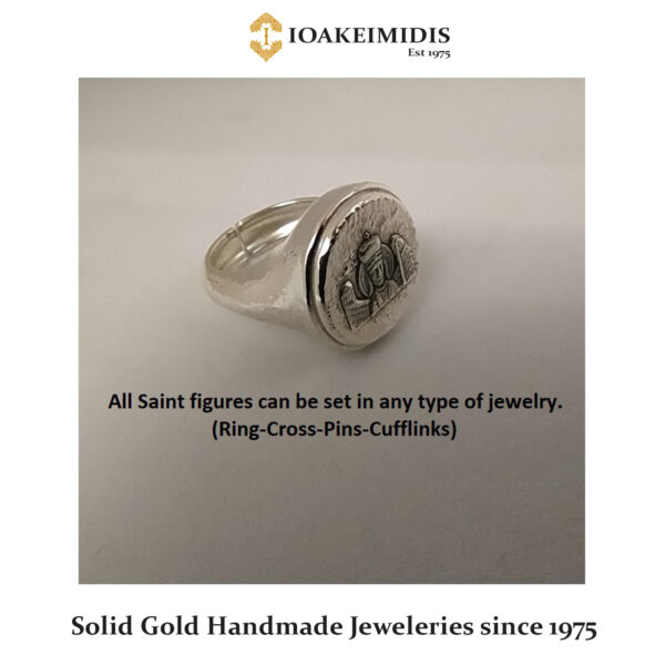 Saint Fanourios-Photine-Charalambos gold pendants