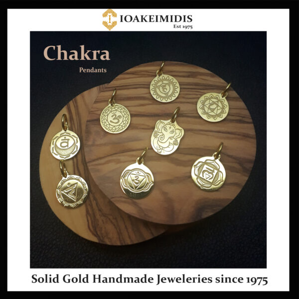 Chakra Gold pendants