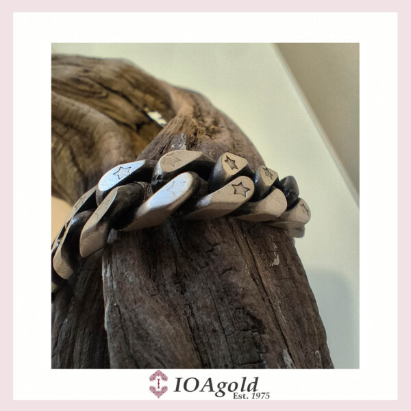 Cuban Chain bracelet silver matte