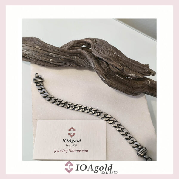 Cuban Chain bracelet silver matte