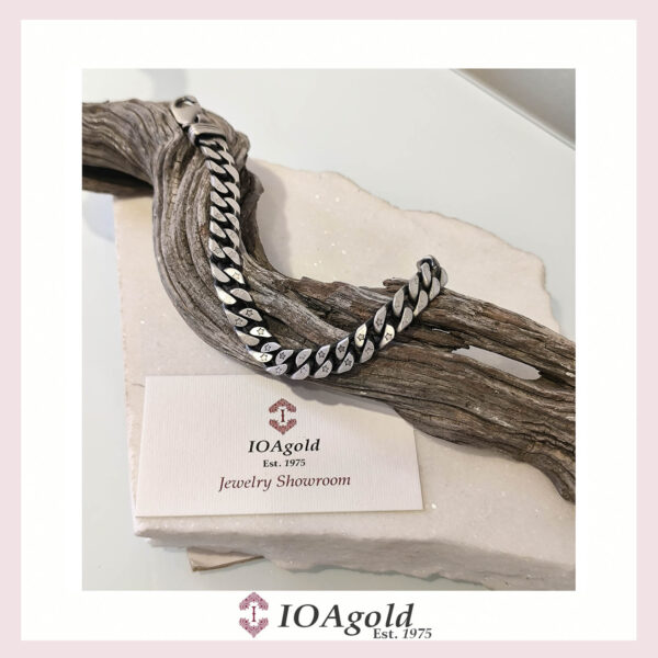 Cuban Chain bracelet silver matte