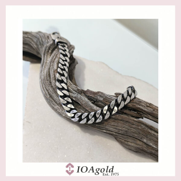 Cuban Chain bracelet silver matte