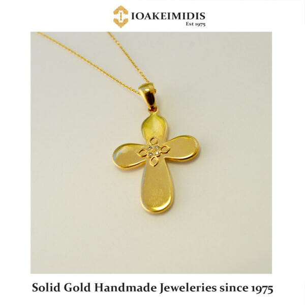 Cross made by Solid Gold with Ethnic patterns s.31
