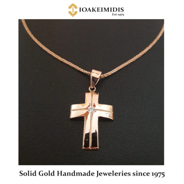 Cross made by Solid gold  with Diamond s.6