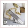 Oval light link bracelet plain gold IOA dimensions Oval light link bracelet plain gold IOA dimensions