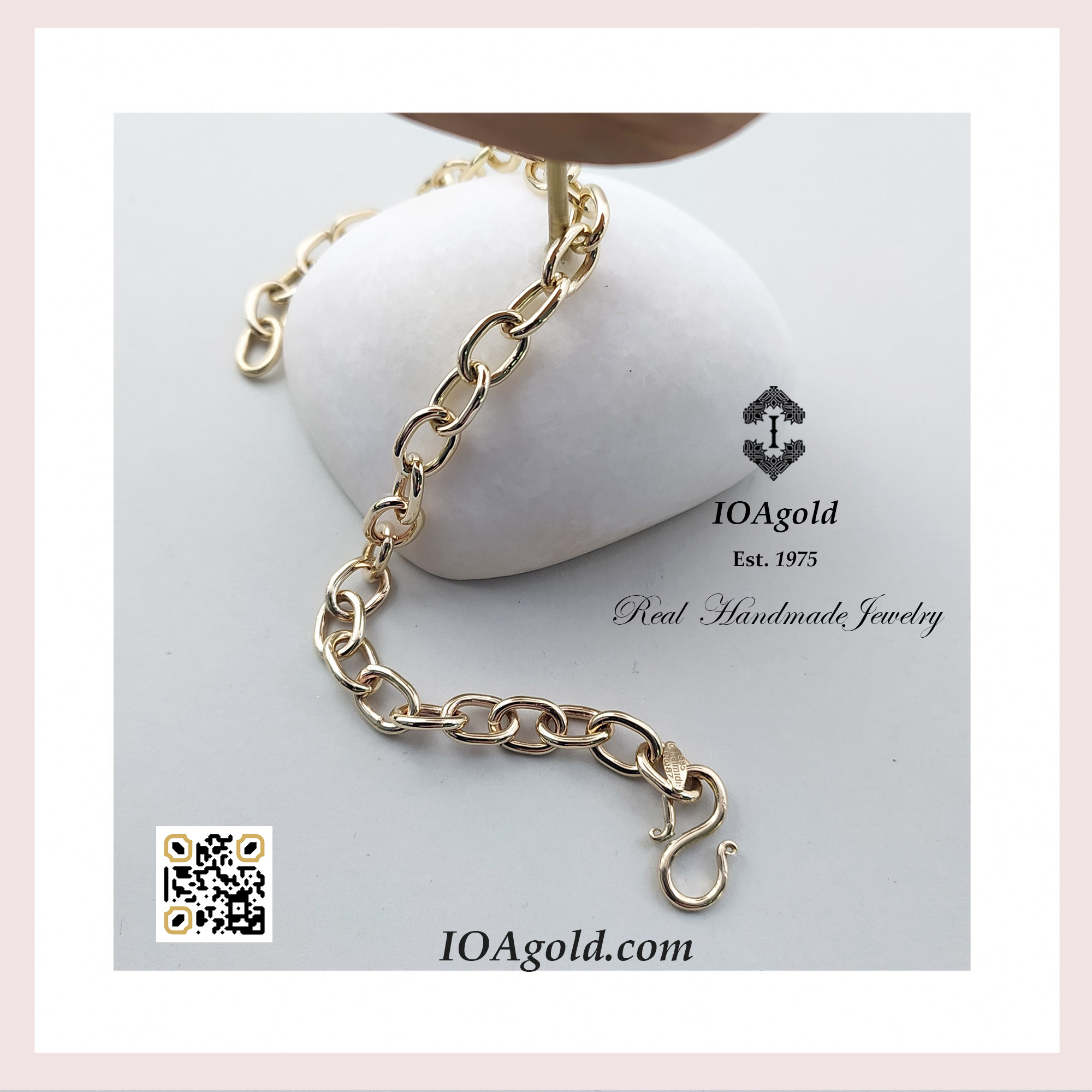 Handmade jewelry gold bracelet Ioagold