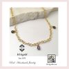 Oval light link bracelet with Gemstones IOA Oval light link bracelet with Gemstones IOA