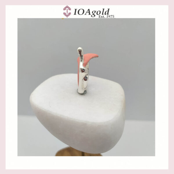 Silver ring Angel with Enamel