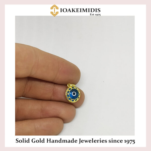 Good Luck ”Mati” Evil Eye gold pendant – M.80