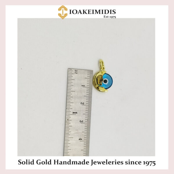 Good Luck ”Mati” Evil Eye gold pendant – M.86