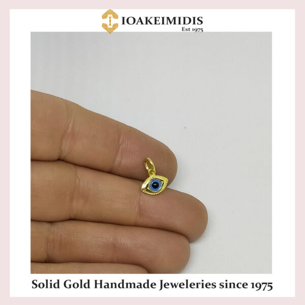 Good Luck ”Mati” Evil Eye gold pendant – M.87