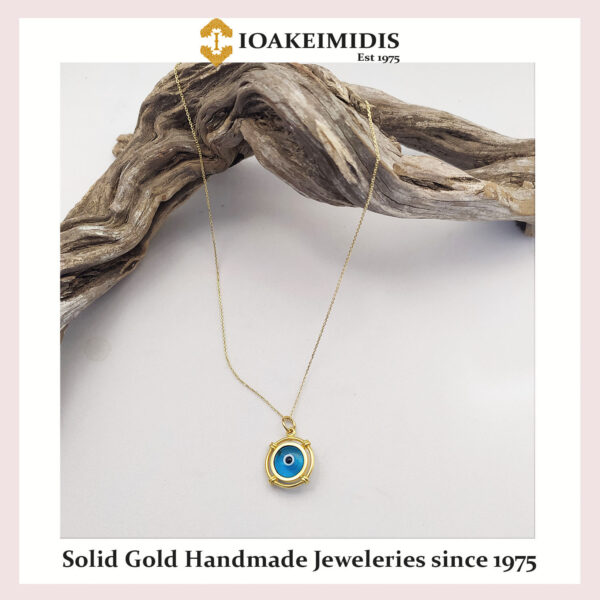 Good Luck ”Mati” Evil Eye gold pendant – M.110