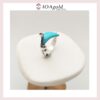 ring angel enamel light blue ring angel enamel light blue
