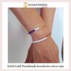Cuffs Enamel white-blue mixed 1