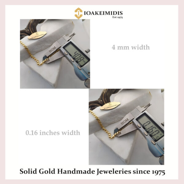 Solid Gold chain Sequin Bracelet,Mirror Bracelet ,tennis bracelet – No132