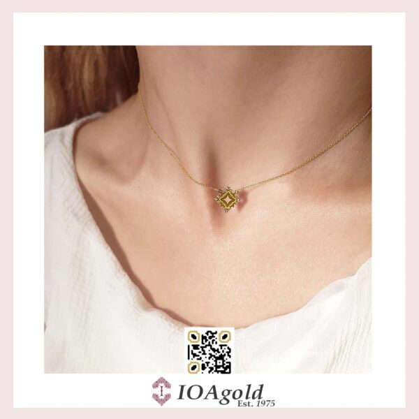 Gold 14k pendant – Psw1 chain attached