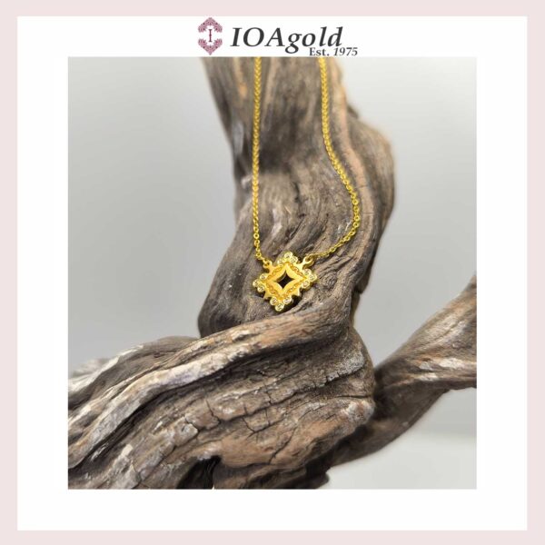 Gold 14k pendant – Psw1 chain attached
