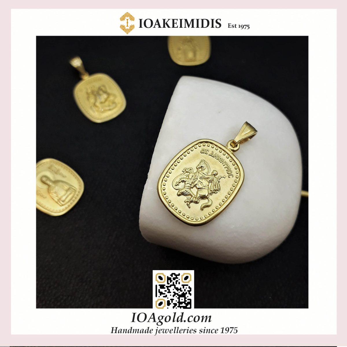 Demetrius-Dimitrios Saint pendant by Ioakeimidis Demetrius-Dimitrios Saint by Ioakeimidis