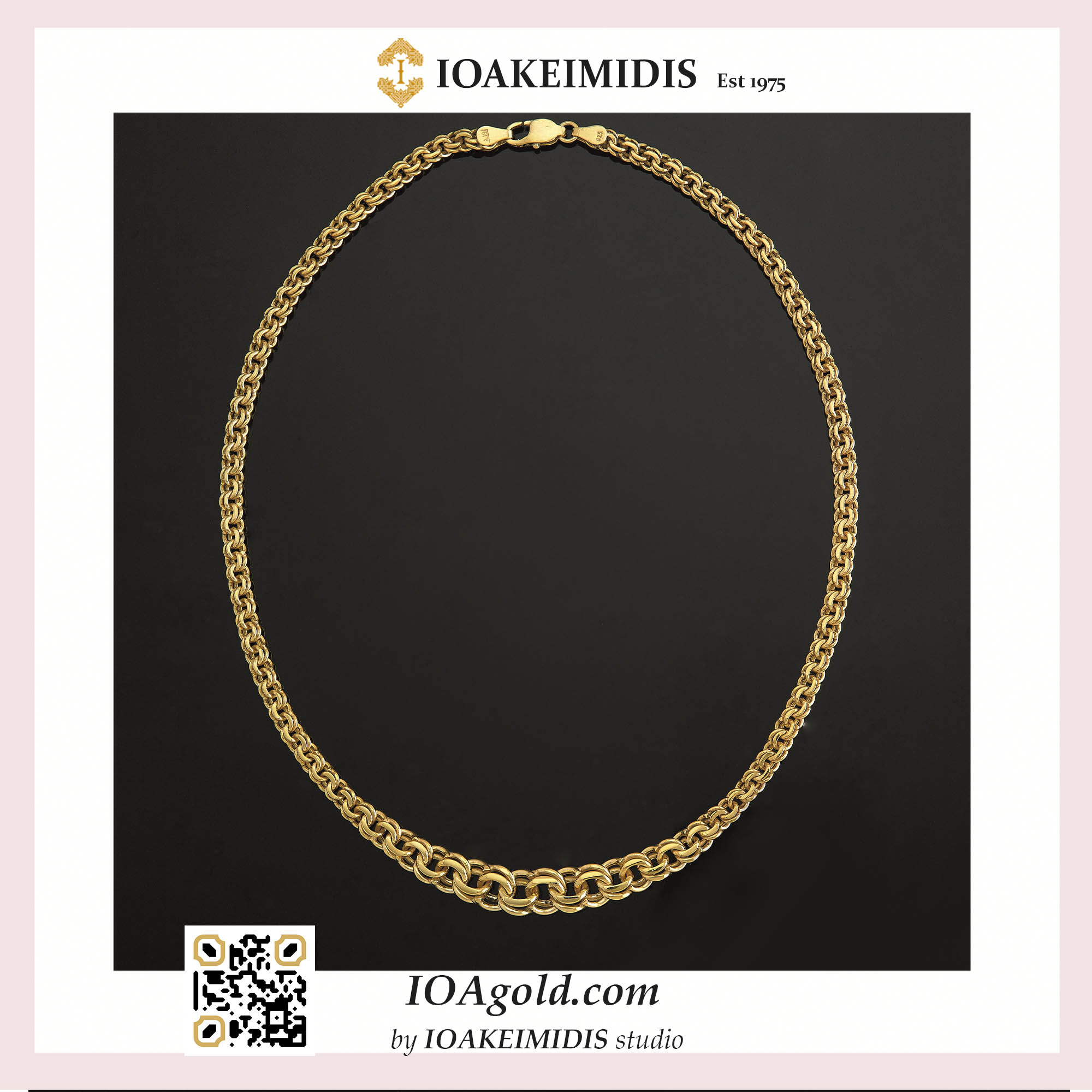 Russian Degrande neklace frame IOA b fashion gold