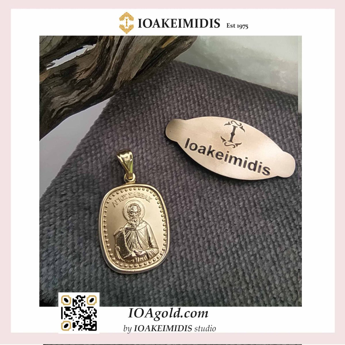 Savvas Saint pendant - Άγιος Σάββας