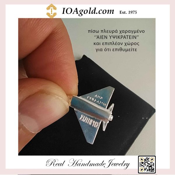 F-16 compact aircraft pendant with Archangel Michael figure