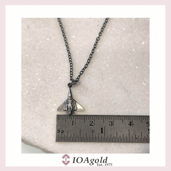 F-16 compact aircraft pendant with Archangel Michael figure