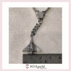 F16 -archangellos silver pendant -matte oxidized b
