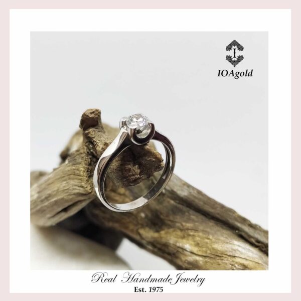 White gold proposal ring DM-112