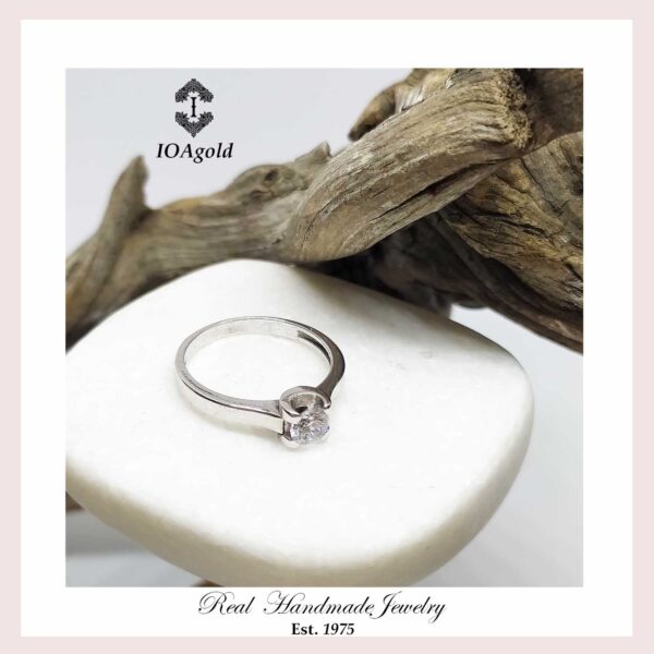 White gold proposal ring DM-112