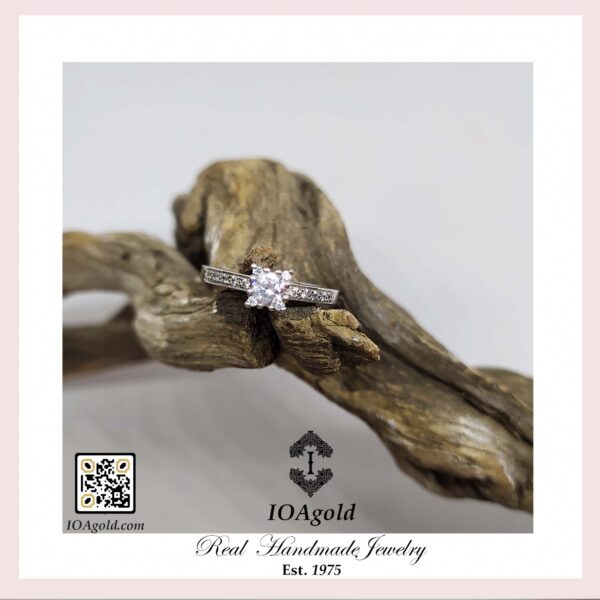 White gold proposal ring DM-116