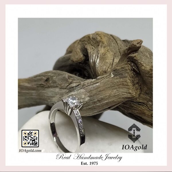 White gold proposal ring DM-116