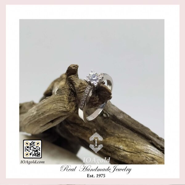 White gold proposal ring DM-116