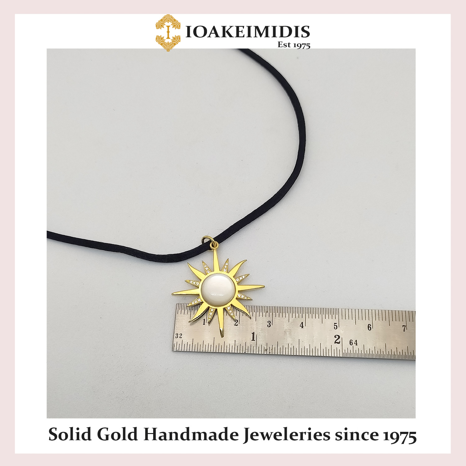 sun pendant - gold14k - IOAgold d