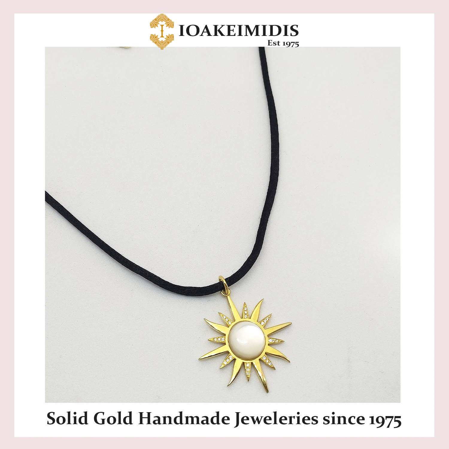 sun pendant - gold14k - IOAgold b