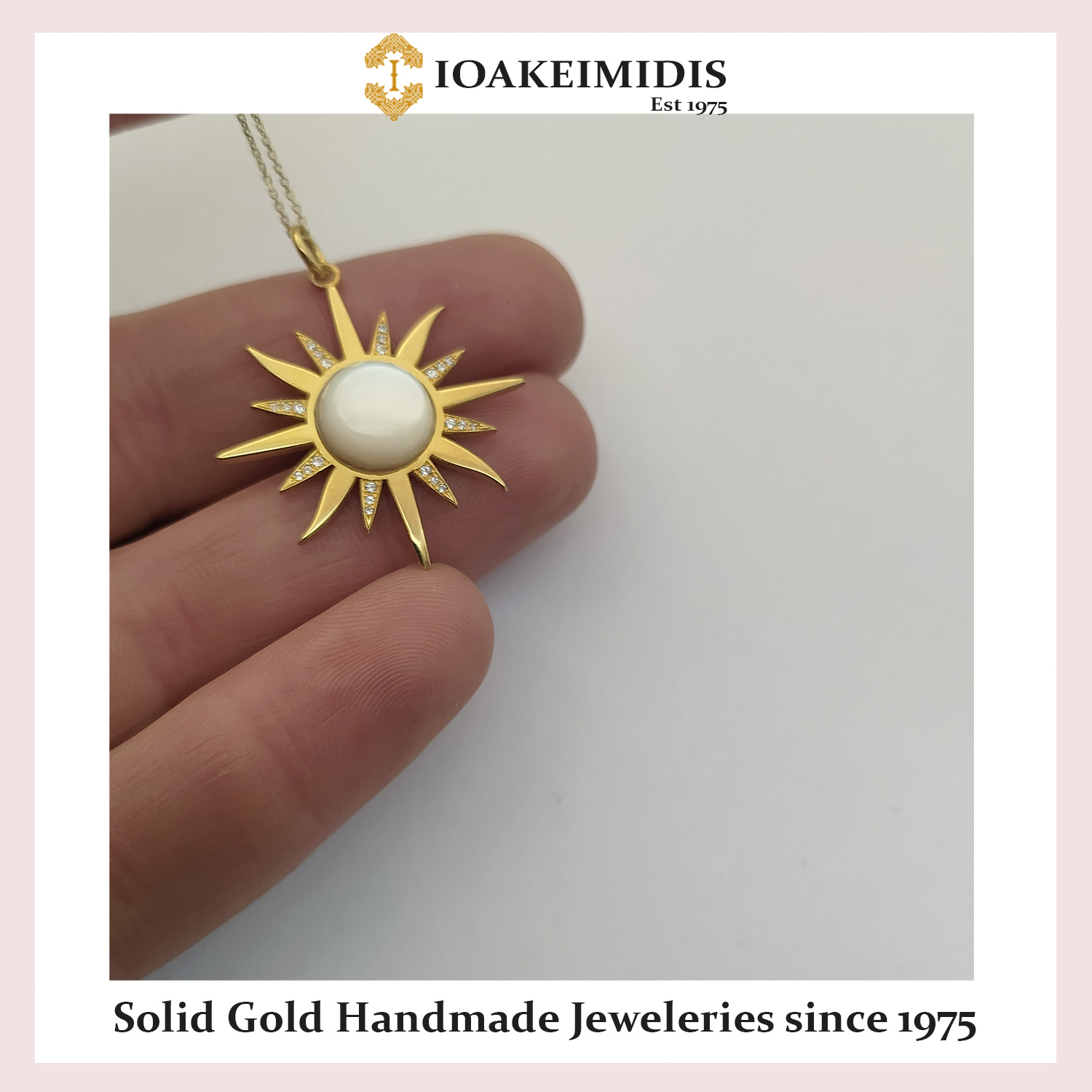 sun pendant - gold14k - IOAgold c