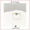 Aim-Pear-Blue topaz- 2 diamonds e Aim-Pear-Blue topaz- 2 diamonds e