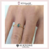 Aim-naveta-Blue topaz- 2 diamonds b Aim-naveta-Blue topaz- 2 diamonds b
