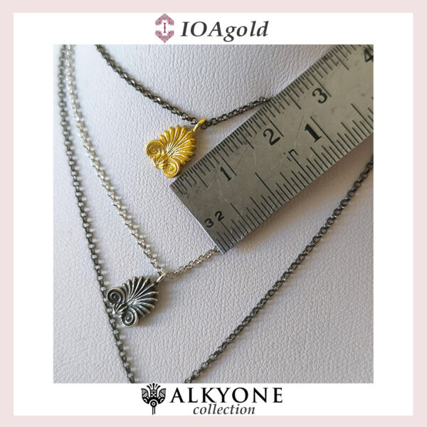 Palmette ”Anthemio” silver necklaces