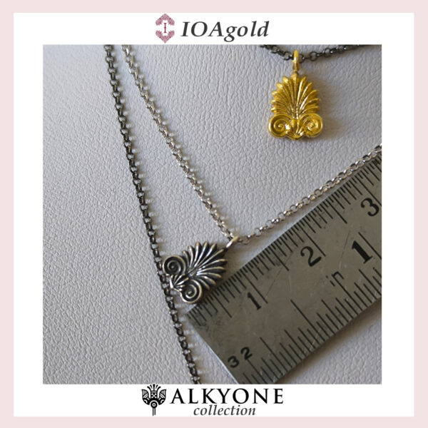 Palmette ”Anthemio” silver necklaces