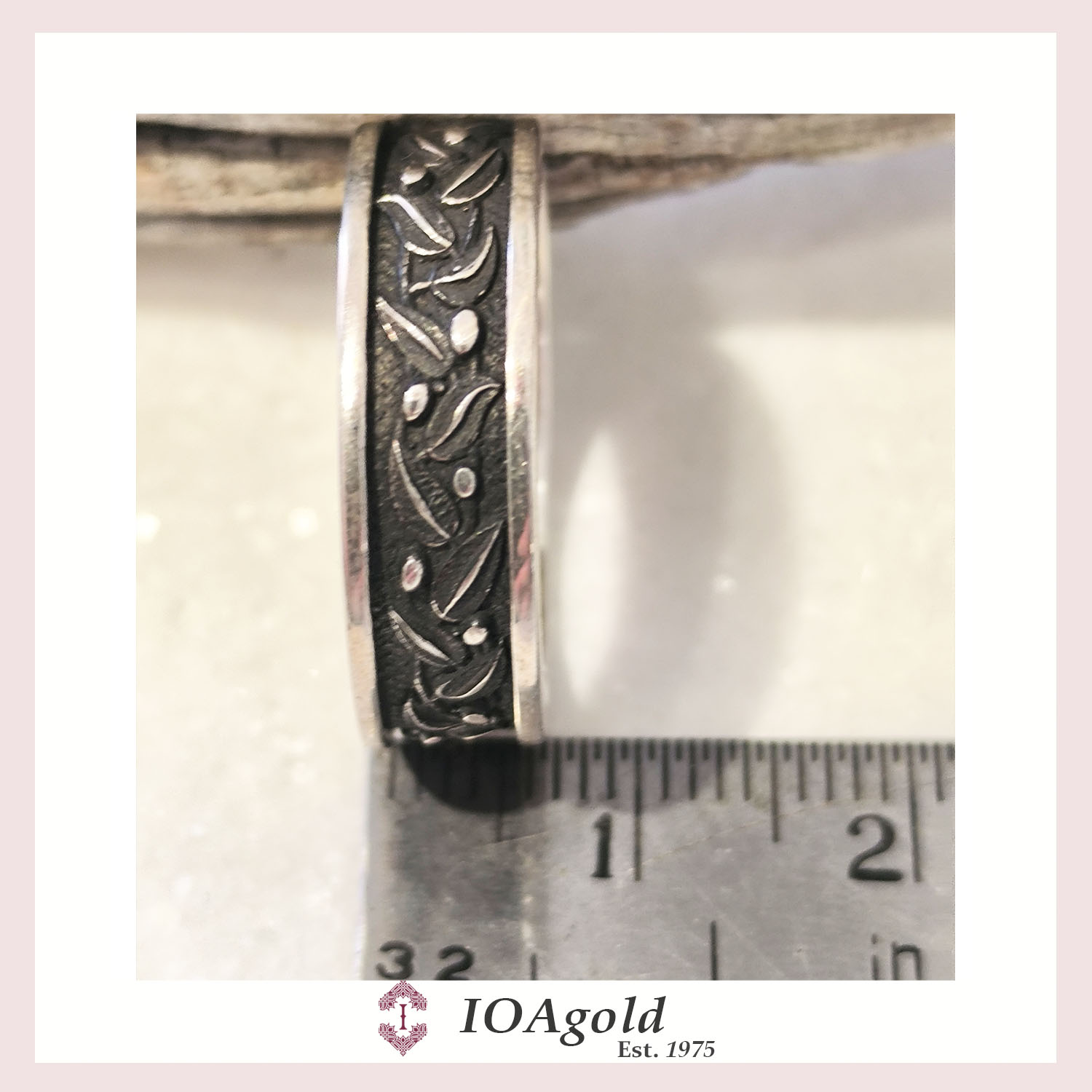 Alkyone-Olive branch silver ring e