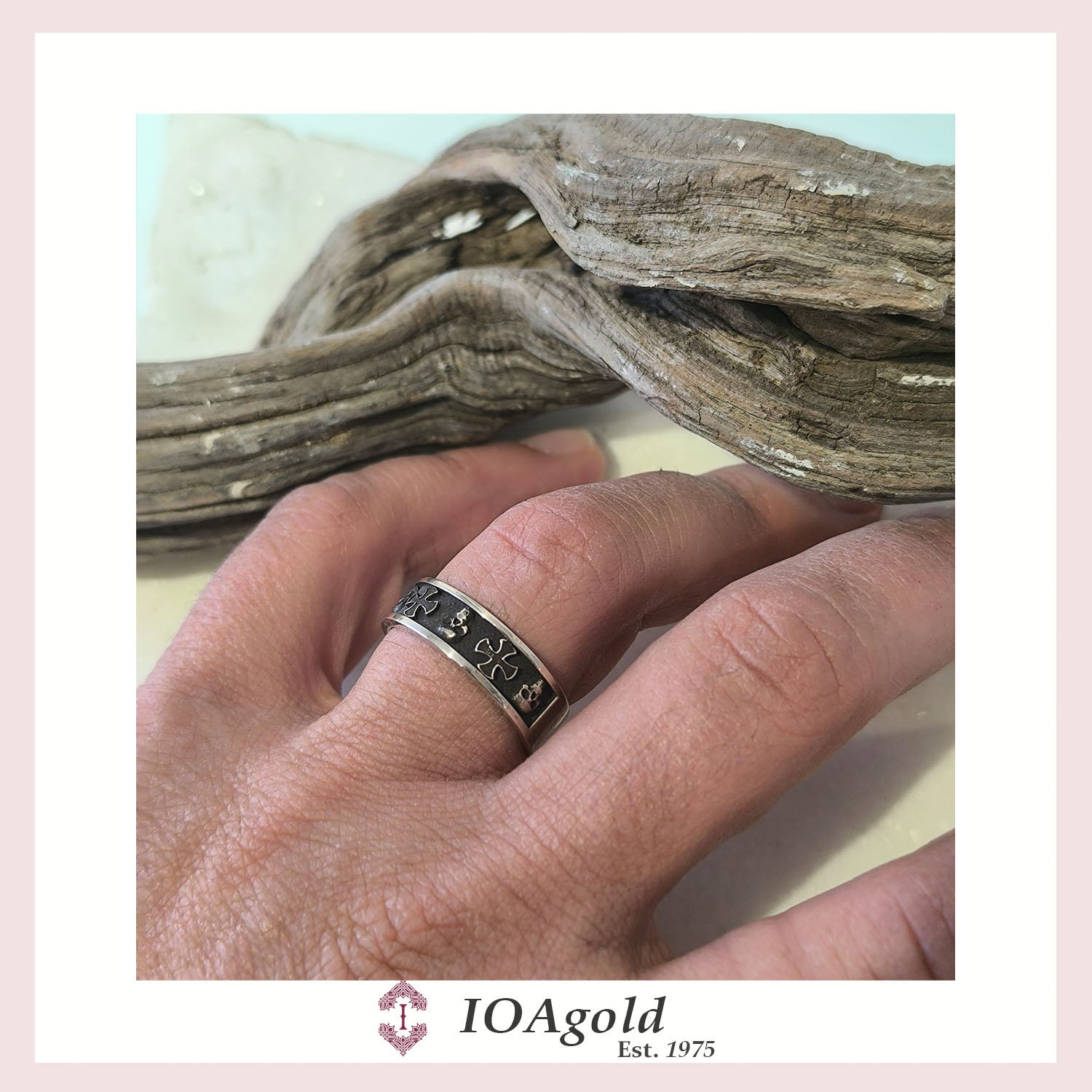 Alkyone -men silver ring with skull c Alkyone -men silver ring with skull c