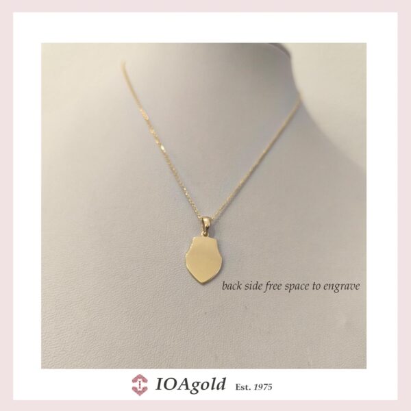 Black ops skull gold pendant 14k