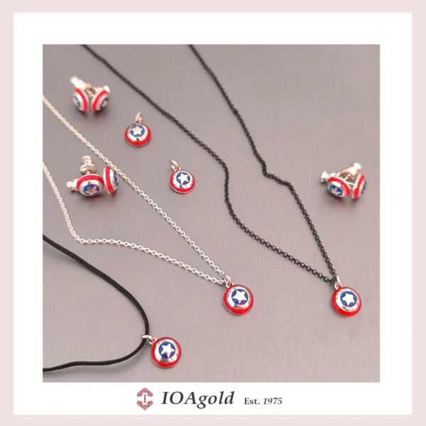 Captain America shield pendant