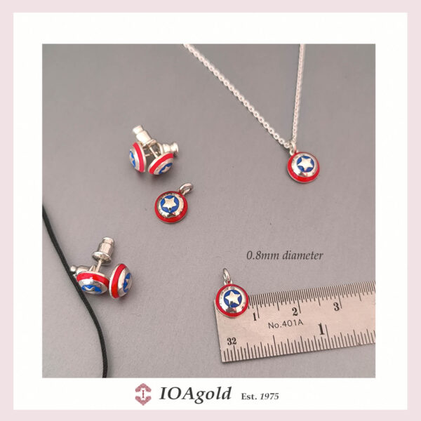 Captain America shield pendant
