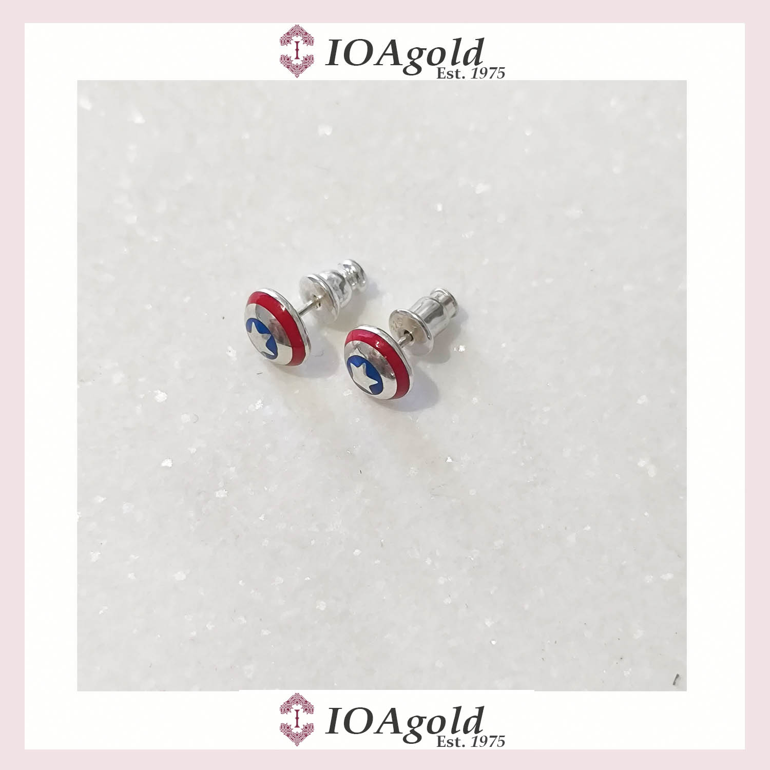 Captain America earrings d Captain America earrings d