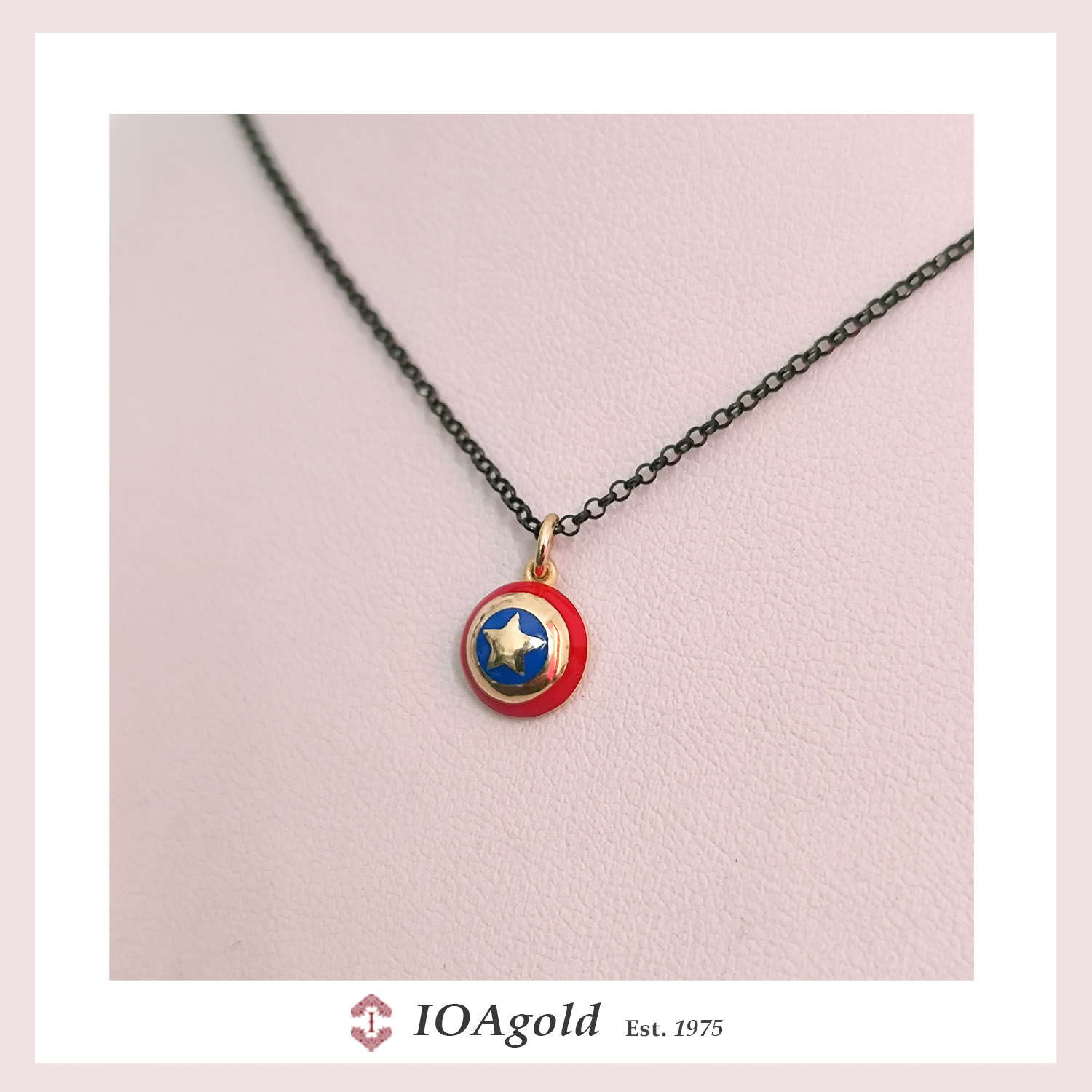 Captain America gold with black chain b Captain America gold with black chain b