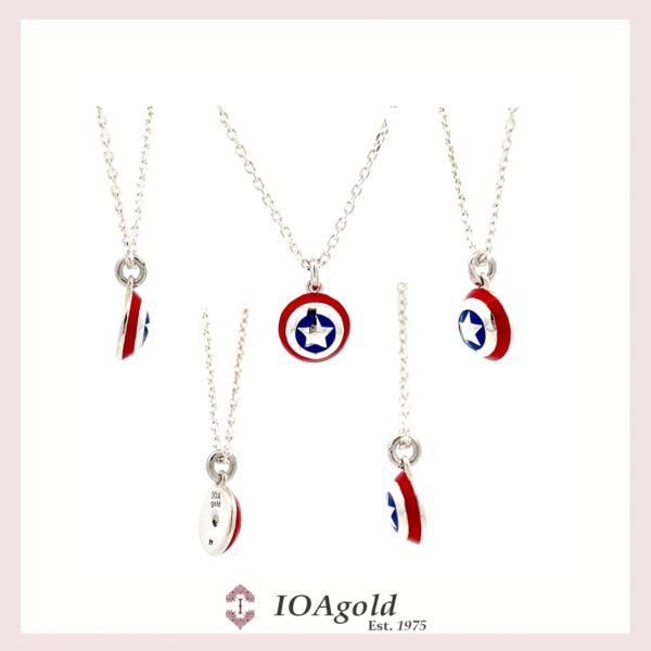 Captain America shield pendant