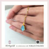 Efr- gold pendant Blue Topaz rough b Efr- gold pendant Blue Topaz rough b