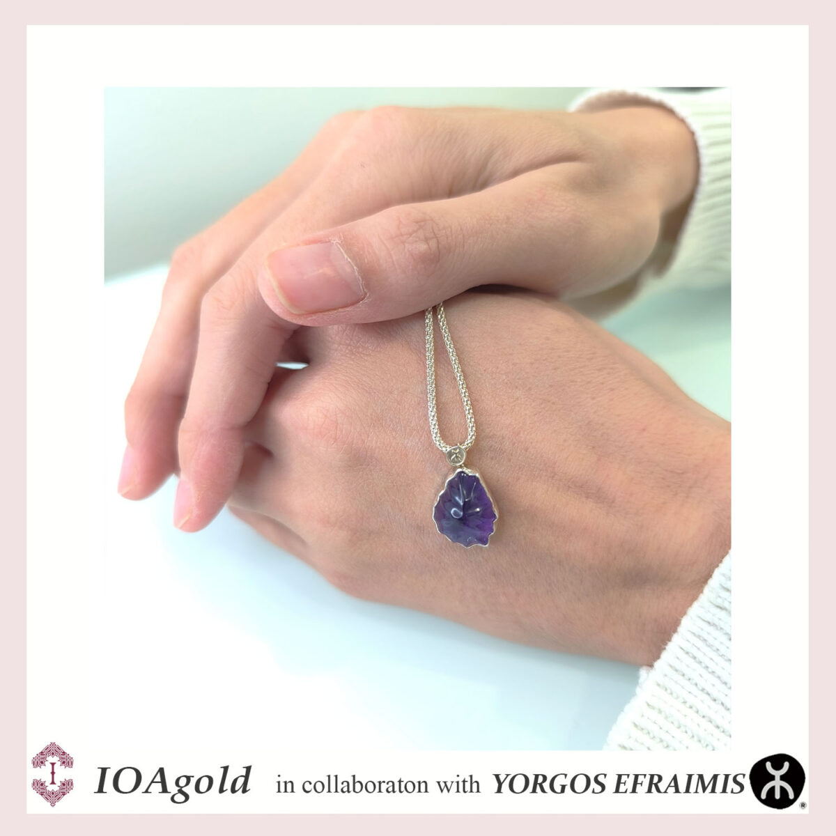 Efr- silver pendant Amethyst a