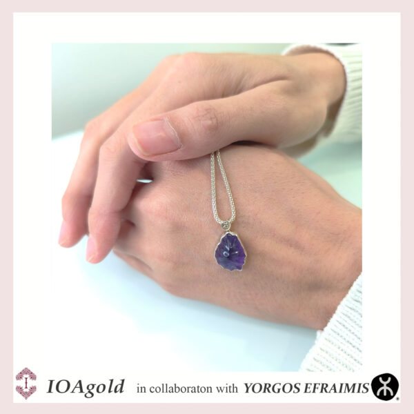 Amethyst stone silver pendant-efr.s.pend.amethyst1